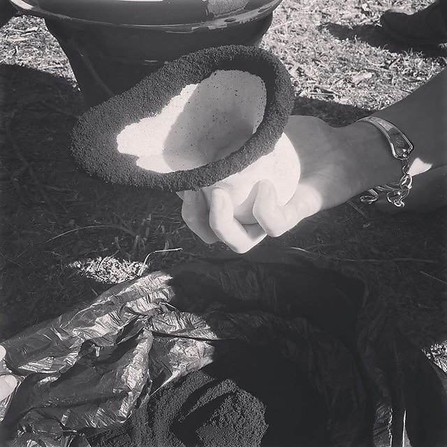 #woodash #glaze dipping #ceramics