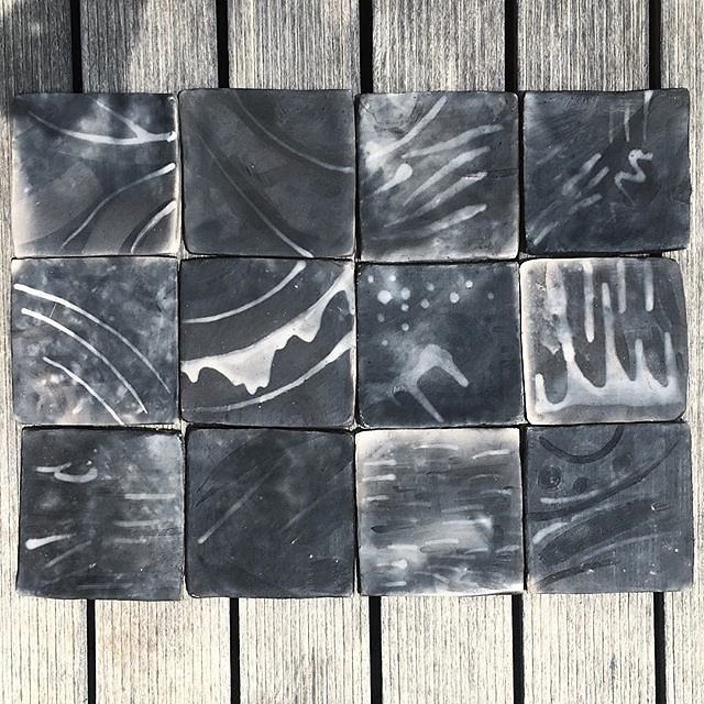 #raku #tiles #ceramics testing